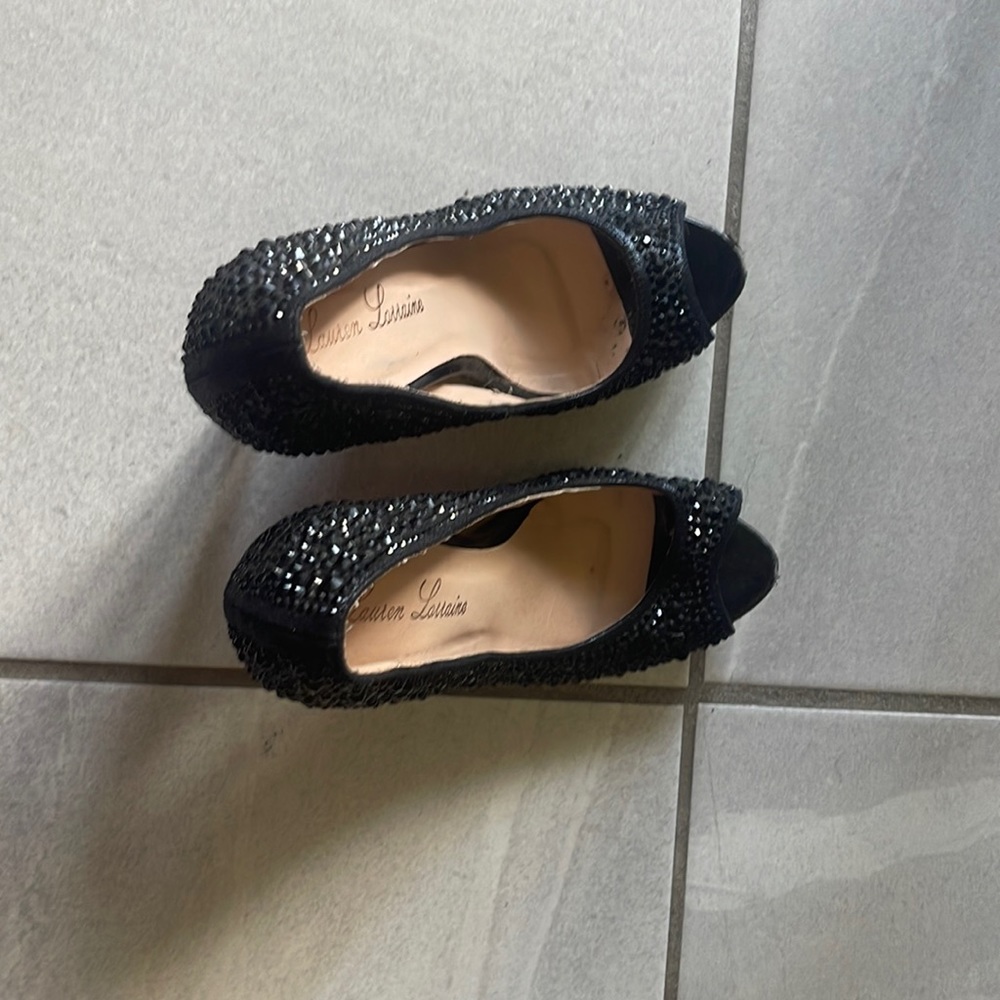 Zapato de fiesta con plataforma color negro #7